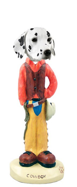 Dalmatian Cowboy Doogie Collectible Dog Figurine