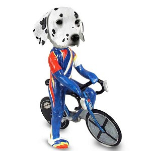 Dalmatian Bicycle Doogie Collectible Dog Figurine
