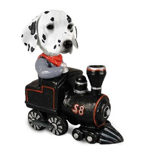 Dalmatian Train Doogie Collectible Dog Figurine