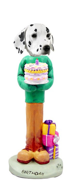 Dalmatian Birthday Doogie Collectible Dog Figurine