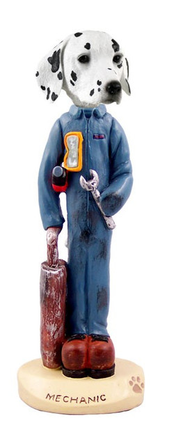 Dalmatian Mechanic Doogie Collectible Dog Figurine