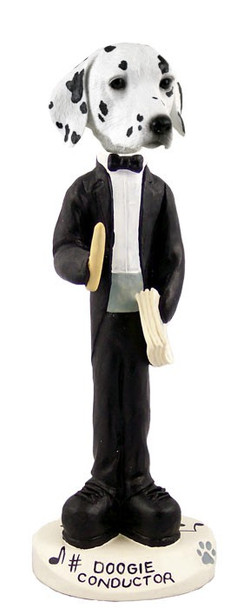 Dalmatian Conductor Doogie Collectible Dog Figurine