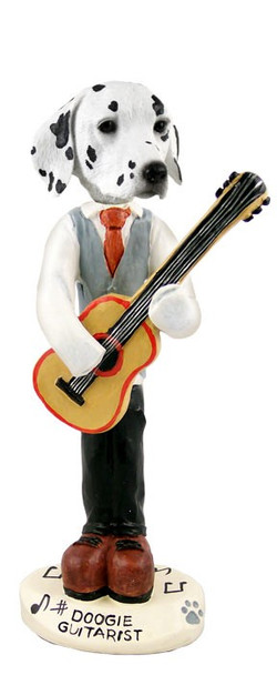 Dalmatian Guitarist Doogie Collectible Dog Figurine