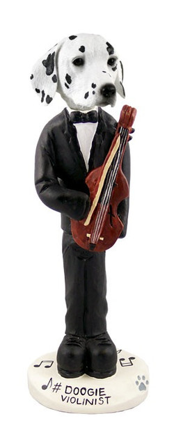Dalmatian Violinist Doogie Collectible Dog Figurine