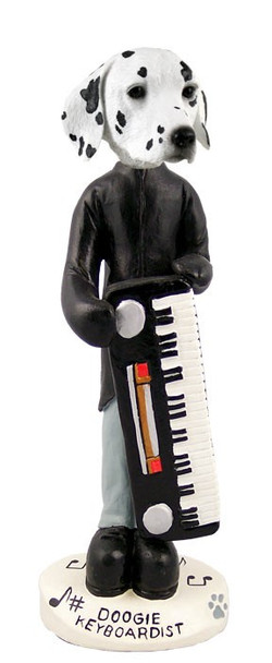 Dalmatian Keyboardist Doogie Collectible Dog Figurine