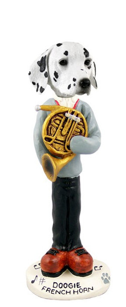 Dalmatian French Horn Doogie Collectible Dog Figurine