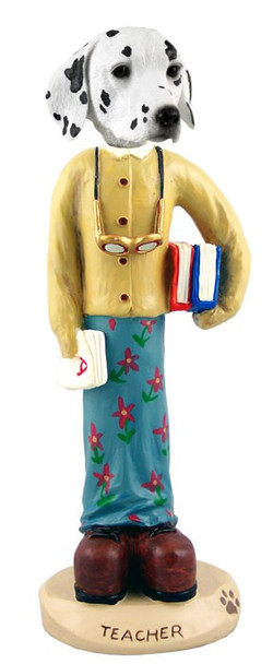 Dalmatian Female Teacher Doogie Collectible Dog Figurine