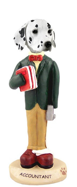 Dalmatian Accountant Doogie Collectible Dog Figurine