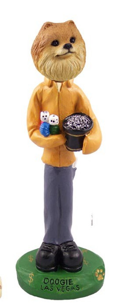 Red Pomeranian Las Vegas Doogie Collectible Dog Figurine