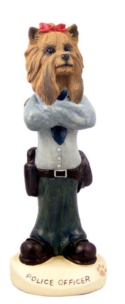 Yorkshire Terrier Police Doogie Collectible Dog Figurine