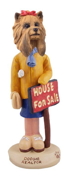 Yorkshire Terrier Female Realtor Doogie Collectible Dog Figurine
