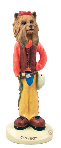 Yorkshire Terrier Cowboy Doogie Collectible Dog Figurine