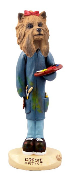 Yorkshire Terrier Artist Doogie Collectible Dog Figurine