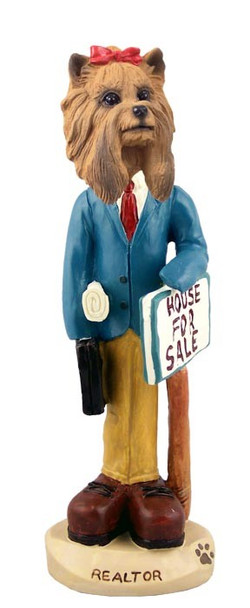 Yorkshire Terrier Male Realtor Doogie Collectible Dog Figurine