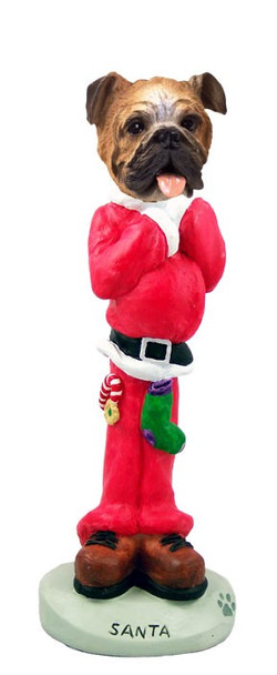 Bulldog Santa Doogie Collectible Dog Figurine