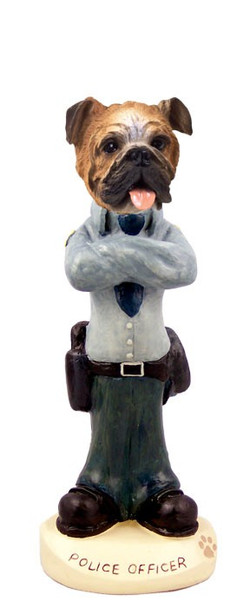 Bulldog Police Doogie Collectible Dog Figurine