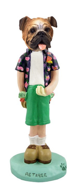 Bulldog Retiree Doogie Collectible Dog Figurine