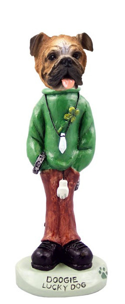 Bulldog Lucky Dog Doogie Collectible Dog Figurine