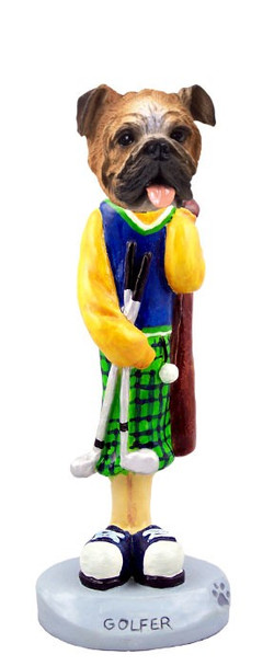 Bulldog Golf Doogie Collectible Dog Figurine