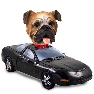 Bulldog Sports Car Doogie Collectible Dog Figurine