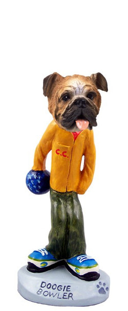 Bulldog Bowler Doogie Collectible Dog Figurine