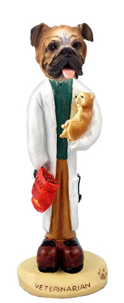 Bulldog Veterinarian Doogie Collectible Dog Figurine