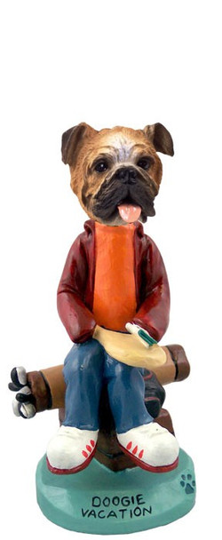 Bulldog Vacation Doogie Collectible Dog Figurine