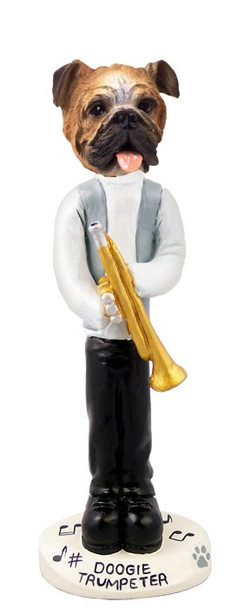 Bulldog Trumpeter Doogie Collectible Dog Figurine