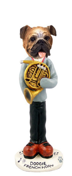 Bulldog French Horn Doogie Collectible Dog Figurine