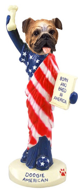 Bulldog American Doogie Collectible Dog Figurine