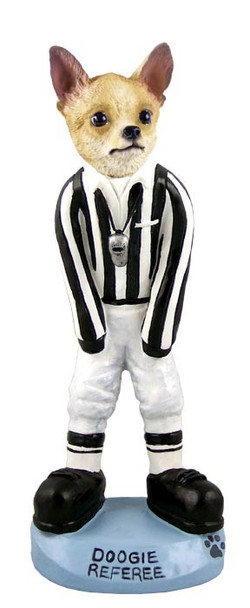 Tan & White Chihuahua Referee Doogie Collectible Dog Figurine