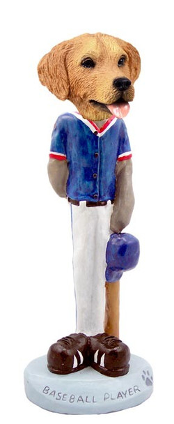 Golden Retriever Baseball Player Doogie Collectible Dog Figurine
