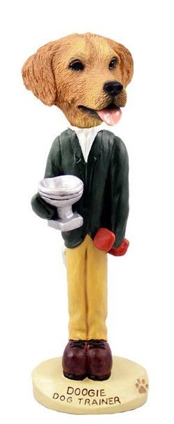 Golden Retriever Trainer Doogie Collectible Dog Figurine