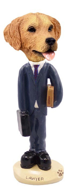 Golden Retriever Lawyer Doogie Collectible Dog Figurine