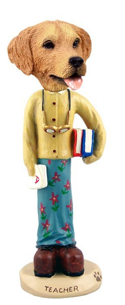 Golden Retriever Female Teacher Doogie Collectible Dog Figurine