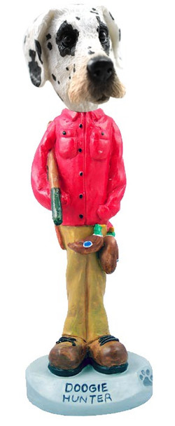 Great Dane (Harelquin Uncropped Ears) Hunter Doogie Collectible Dog Figurine