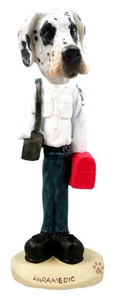 Great Dane (Harelquin Uncropped Ears) Paramedic Doogie Collectible Dog Figurine