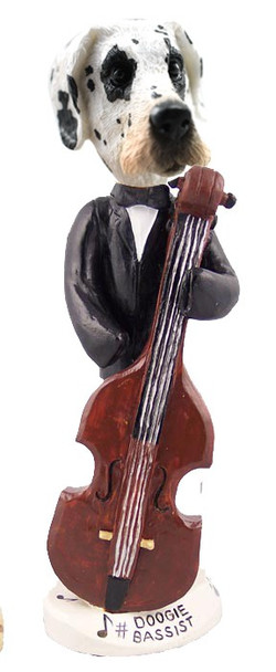 Great Dane (Harelquin Uncropped Ears) Bassist Doogie Collectible Dog Figurine