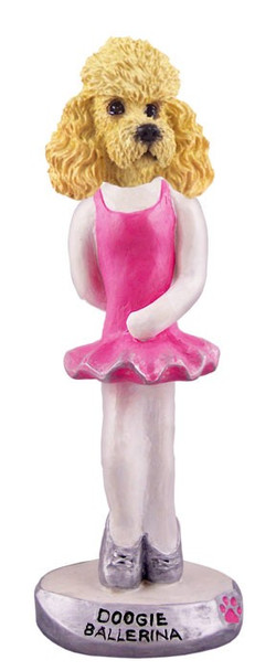 Apricot Poodle Ballerina Doogie Collectible Dog Figurine