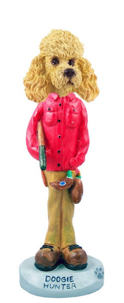 Apricot Poodle Hunter Doogie Collectible Dog Figurine