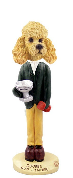 Apricot Poodle Trainer Doogie Collectible Dog Figurine