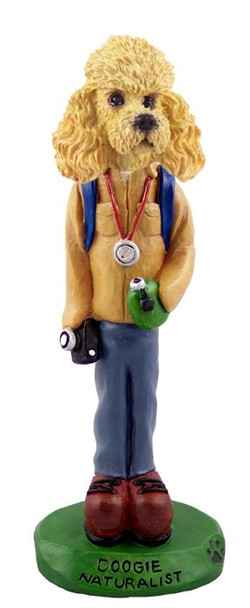 Apricot Poodle Naturalist Doogie Collectible Dog Figurine