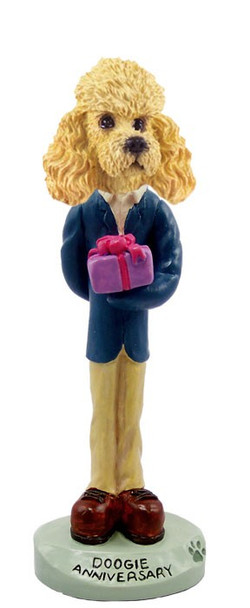 Apricot Poodle Anniversary Doogie Collectible Dog Figurine