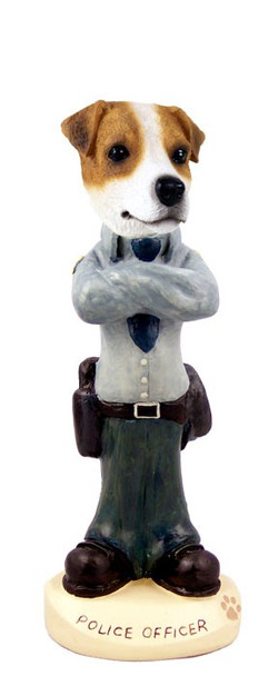 Jack Russell Terrier Police Doogie Collectible Dog Figurine