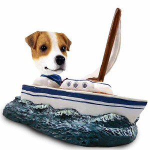 Jack Russell Terrier Sailboat Doogie Collectible Dog Figurine