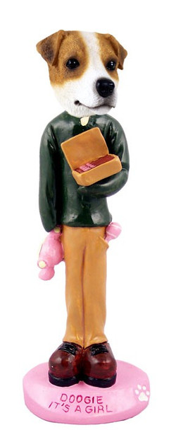 Jack Russell Terrier It's a Girl Doogie Collectible Dog Figurine