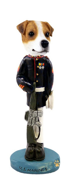 Jack Russell Terrier U S Marines Doogie Collectible Dog Figurine
