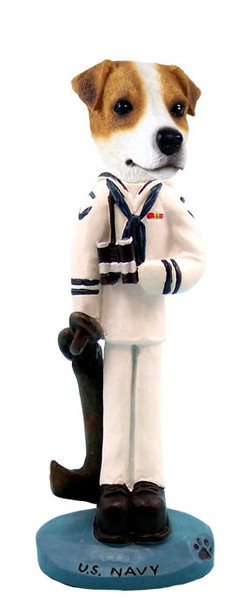 Jack Russell Terrier U S Navy Doogie Collectible Dog Figurine