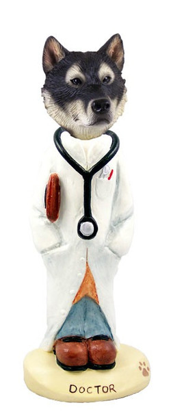 Alaskan Malamute Doctor Doogie Collectible Dog Figurine