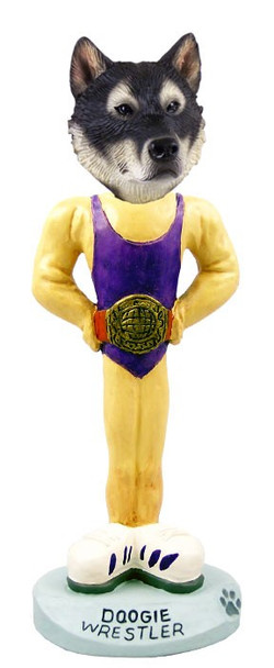 Alaskan Malamute Wrestler Doogie Collectible Dog Figurine